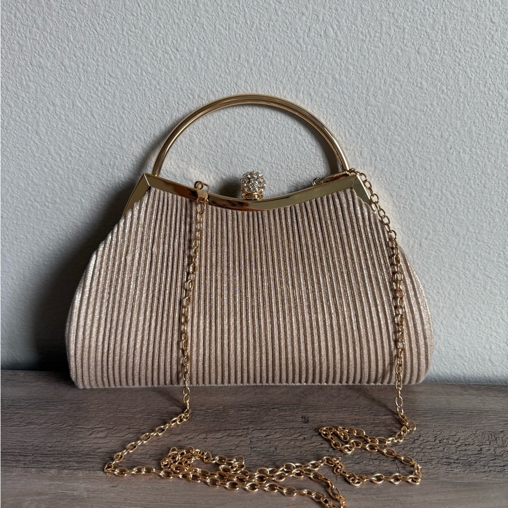 SHEIN Cream Clutch w/ Chain